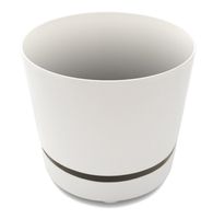 Large 10" Self-Watering + Aerating + High Drainage Reservoir Modern Round Planter Maintains Healthy Roots and Moisture for House Plants & Garden (10 Inch, White)