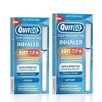 Nicotine-Free Smoke-Free Oxygen Inhaler with Soft Tip Chewable Filter for Maximum Relief, Clinically Studied to Help Cope with Oral Fixation and Quit Smoking Support (Twin Pack, Oxygen Inhaler)