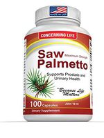 Saw Palmetto Supplement for Prostate Health - Promotes Healthy Urination Frequency and May Help with Hair Loss, DHT Blocker - 100 Gluten Free, Non-GMO, Capsules