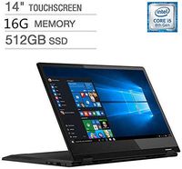 Newest Lenovo Flex 14" FHD 2-in-1 Multi-Touch Premium Laptop | Intel Quad Core i5-8265U | 16GB RAM | 512GB SSD | Backlit Keyboard | Fingerprint Reader | Windows 10