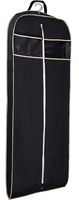 MISSLO Gusseted 60" Suit Dress Garment Bag with Clear Window Zipper Pocket Long Garment Cover (Black)