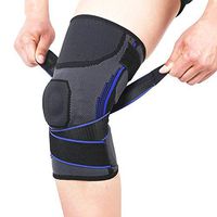 Sports Volleyball Knee Protector Pads Private Label for Junior Youth,Basketball Protective Knee Guard Knee Pad with Spring Bar (Blue, M)