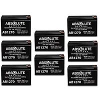 8 Pack New AB1270 12V 7AH Battery Casil CA1270 SLA Battery