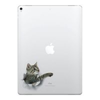 FINCIBO 5 x 5 inch Playful Kitten Removable Vinyl Decal Stickers for iPad MacBook Laptop (Or Any Flat Surface)