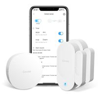 Open Door Sensor, Govee WiFi Door Alarm Sensor Works with Amazon Alexa, APP Control and Email Alert Function, 2 Door Open Alarm and 1 Wi-Fi Gateway (No Sound), No Monthly Fee - Not Support 5G
