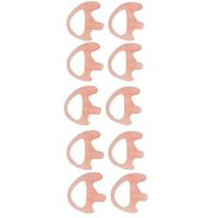 Lsgoodcare Replacement Earmold Earbud (Left and Right Ear) for Two Way Radio Acoustic Coil Tube Earpiece - Open Ear Insert Earmould Earbuds Pink, Medium, Soft Silicone Material, 5 Pairs
