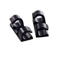 40 Pieces Adhesive Cable Clips Wire Clips Cable Wire, Office and Home (Black)
