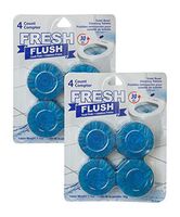 Jacent Fresh Flush Automatic Toilet Bowl Cleaning Tablets, 4 Count pr Package - 2 Pack