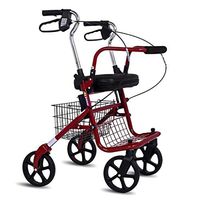 Walkers for Seniors with Seat Roller Walker for The Elderly - Aluminum Folding Walker, Height Adjustable Mobility Walking Aid Rolling Walkers
