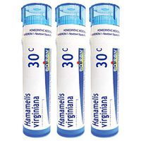 Boiron Hamamelis Virginiana 30c, 80 Pellets, Homeopathic Medicine for Hemorrhoids with Bursting Sensation, 3 Count