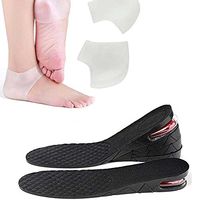 3-Layer Height Increase Shoes Insole 7cm(2.8 inches) and Heel Socks Cushion Protector For Women