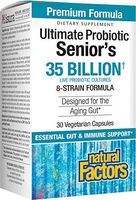 Natural Factors - Ultimate Probiotic Seniors 35 Billion, Supports Intestinal & Digestive Health, 30 Vegetarian Capsules