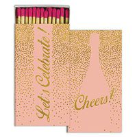 HomArt Cheers - Gold Foil - Celebrate Match Box Wooden Matches