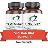 Designs for Health GI Cleansing Support Set with Oil of Oregano + GI Microb X (2 Products, 60 Count Each)