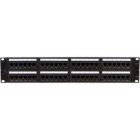 Buyer's Point 48 Port Cat6 RJ45 Patch Panel Rackmount or Wallmount with Punch Down Tool and Cable Management System (1, 48 Port), Server, Compatible with Cat 3/4/5/5e/6