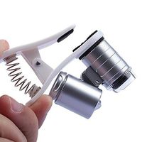 Onewell For All Smart Phone Universal 60X Zoom 3 LED Microscope Magnifier Micro Lens