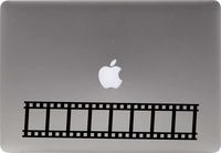 Movie Flim Strip Vinyl Decal Sticker for Computer MacBook Laptop Ipad Electronics Home Window Custom Walls Cars Trucks Motorcycle Automobile and More (Black)