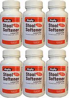 Docusate Sodium 250 mg Softgels for Gentle, Reliable Relief from Occasional Constipation 100 Softgels per Bottle Pack of 6 Bottles Total 600 Softgels