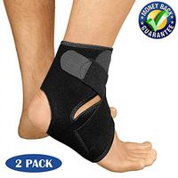 Ankle Brace for Men and Women,Ankle Wrap,Ankle Support Brace 2 Pack,Adjustable Ankle Compression Brace for Sports Protection,One Size Fits all.