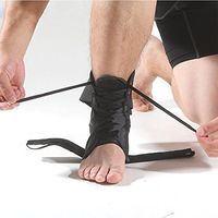 ZSZBACE Ankle Brace, Lace Up Adjustable Support Stabilizer -Foot Pain Relief from Heel Spurs & Plantar,Fasciitis,Sprained Foot, Tendonitis, Injury Recovery-for Running, Volleyball Basketball (L)