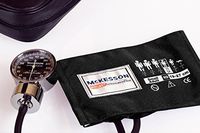 McKesson Professional Large Adult Blood Pressure Aneroid Unit, Premium Chrome Style, 2-Tube, Burgundy (Each)