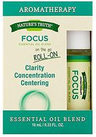 Nature's Truth Essential Oil Roll-On Blend, Focus, 0.34 Fluid Ounce (6 Pack)