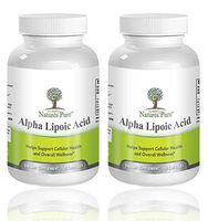 Simply Nature's Pure Alpha Lipoic Acid 600mg 120 Veggie Capsules RLA R-LA R-Lipoic S-Lipoic Highest Quality ALA, Better Bioavailability Also Known as Thioctic Acid - Pack of 2