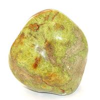 Green Opal Crystal Polished Carving Madagascar Large 5" 1.285 KG