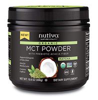 Nutiva Organic MCT Powder, Matcha, 10.6 Ounce