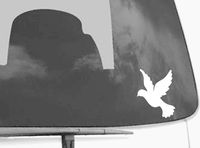 White Dove Car Decal - Dove Macbook Decal - Bird Sticker Removable Vinyl Skin for Apple Macbook Pro Air Mac Laptop - G026