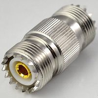 UHF female SO239 jack to UHF female double straight RF Coaxial adapter convertor