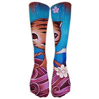 HUE Cat's Fantasy Men Women Novelty Long Socks Cotton Socks Multicolored Pattern Stockings