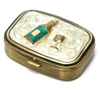 Speert Durable & Portable Metal Pill Boxes Model 9327 in Cream