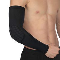 FS Elbow Pads, Sports Elbow Pads, Honeycomb Collision Lengthen Outdoor Sports Men and Women Riding Breathable Elbow Pads (Color : Single Pack, Size : M)