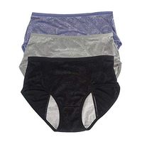 Youc-US Women Menstrual Period Panties Menstrual Underwear Jacquard Easy Clean Panties US Size XXS-4XL/11