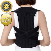Comfortable Back Brace Posture Corrector for Men and Women Adjustable Support Brace Provides Lumbar Support (X-Large)