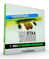 WebNutrients ManStax+™ Advanced Testosterone, Nitric Oxide and Endurance Enhancer with Powerful PDE5 Mitigation. IcariinX, Tongkat Ali, Horny Goat Weed, DHEA, Pregnenolone, Stinging Nettle, MACA, D3,