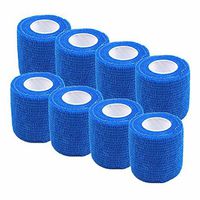 PartyYeah Pack of 8 Non-Woven Self Adhesive Wrap Bandages, Strong Elastic Self Adherent Cohesive Tape Bandages Rolls