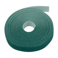 TNP Hook and Loop Tape Strap Cable Ties Fastener (Green) (15 Feet) - Sticky Self Adhesive Nylon Fabric Roll Wrap 0.75" Wide 5 Yards Reusable for Cutting Custom Length Cord Wire Fastening