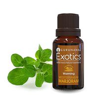 Marjoram Essential Oil - GuruNanda Therapeutic Grade Aromatherapy Oils for Diffuser - Warm and Spicy Aroma - Tension Relief - Hormonal Support - Digestion - Origanum Majorana - 10ml