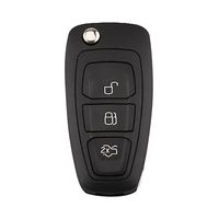 MonkeyJack Car 3-Button Remote Key Fob Shell 433MHz Chip Inside for Ford Focus Fiesta