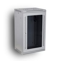 Kenuco 15U Wall Mount Rack Server Cabinet Data Network Enclosure 19-Inch Server Network Rack with Locking Glass Door 16-Inches Deep (WHITE 15U)