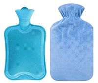 Portable Rubber Hot Water Bag with Soft Plush Cover Bag [B]