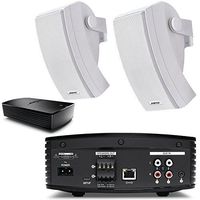 Bose SoundTouch SA-5 Bluetooth & WiFi Enabled Amplifier w/251 SE Outdoor Speaker System (Pair) White