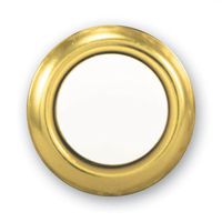 Heath Zenith SL-455-02 Wired Replacement Button, Gold Rim with Lighted Pearl Center