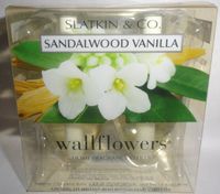 1 X Bath and Body Works Slatkin & Co Sandalwood Vanilla Wallflowers Home Fragrance Refills