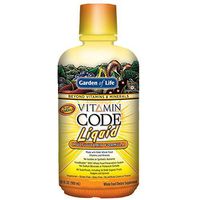 Garden of Life Multivitamin - Vitamin Code Liquid Raw Whole Food Vitamin Supplement, Vegetarian, No Preservatives, Orange Mango, 30oz Liquid