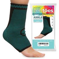 ZenToes Ankle Brace Compression Socks, Pair, Open Toe Sleeves Help Reduce Swelling and Inflammation, Promote Injury Recovery for Achilles Heel, Plantar Fasciitis, Joint Pain (X-Large)