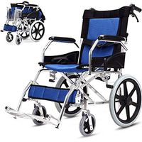 CHENJIU Strong and Sturdy Wheelchair with Desk-Length Arms and Swing-Away Leg Rests for Easy Transfers,18” x 17" Seat