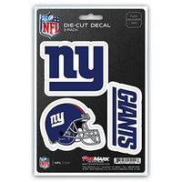 NFL New York Giants Team Decal, 3-Pack
